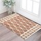 Edge Collections - 2' X 3' - Brown - Rustic Hand-Hooked Argyle Area Rug - 1 Piece
